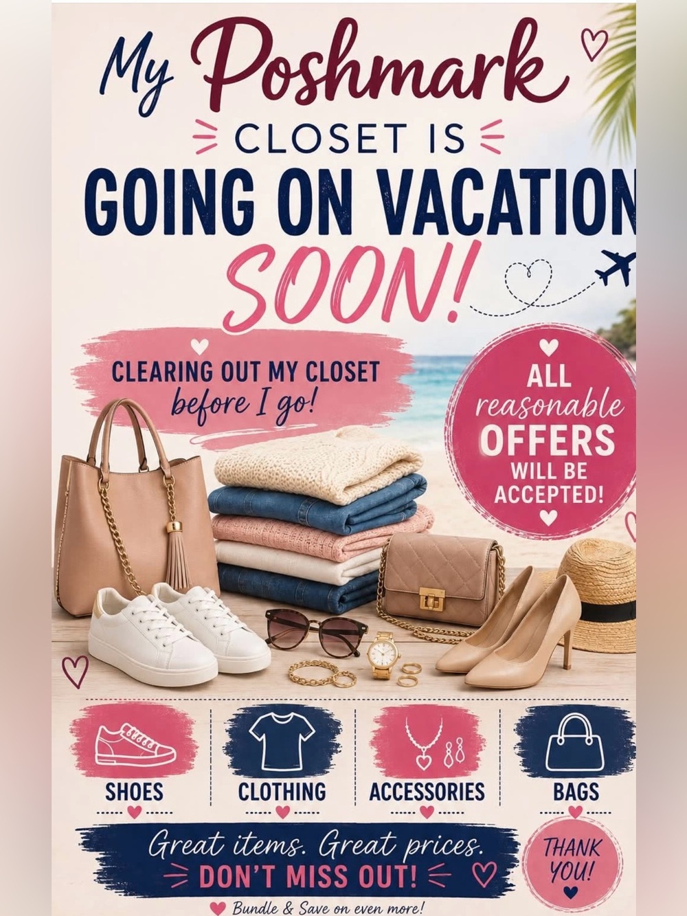 Closet Going on Vacation Sale